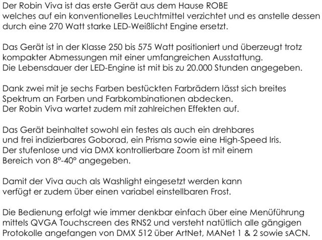 4er-Set "Robe Viva" – Beschreibung / Text
