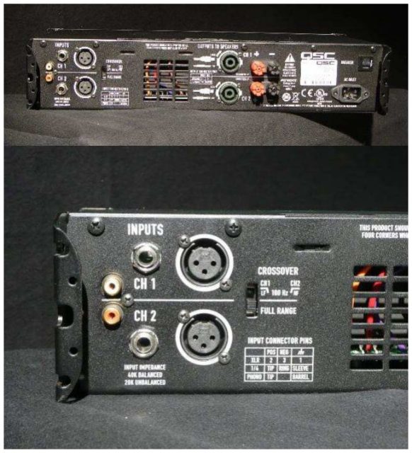 Endstufen „QSC GX-5“ – Weitere Fotos Rückansicht