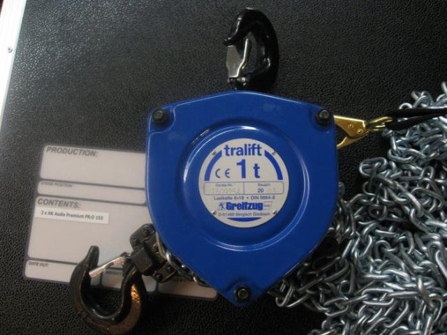 Tralift Handkettenzüge 1.0 to, 8 Meter