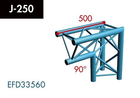 3-Punkt-Aluminiumtraverse: Eckelemente – Herstellerabbildung
