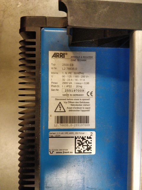 2,5kW HMI Fresnell mit Netzteil