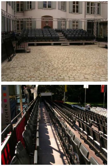 Stadionsitzbänke für Bütec Podeste